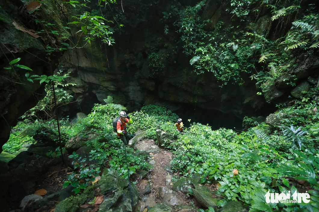 A pathway to Va Cave in the UNESCO-listed Phong Nha-Ke Bang National Park in Quang Binh Province, central Vietnam. Photo: Ngo Tran Hai An