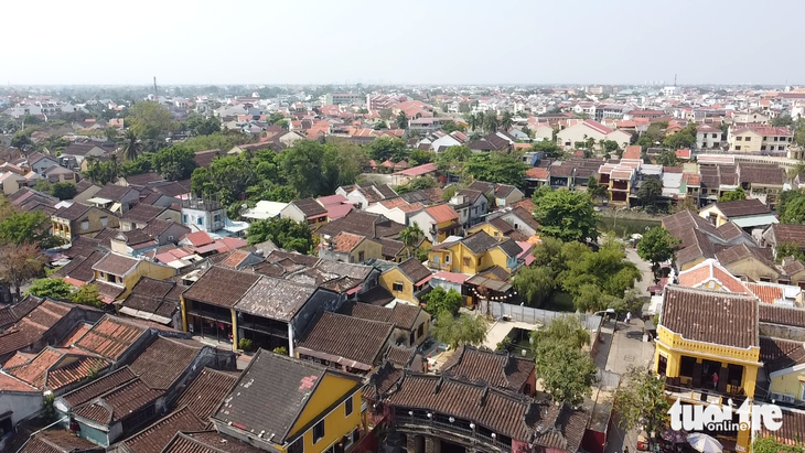 A bird’s eye view of Hoi An Ancient Town. Photo: B.D. / Tuoi Tre