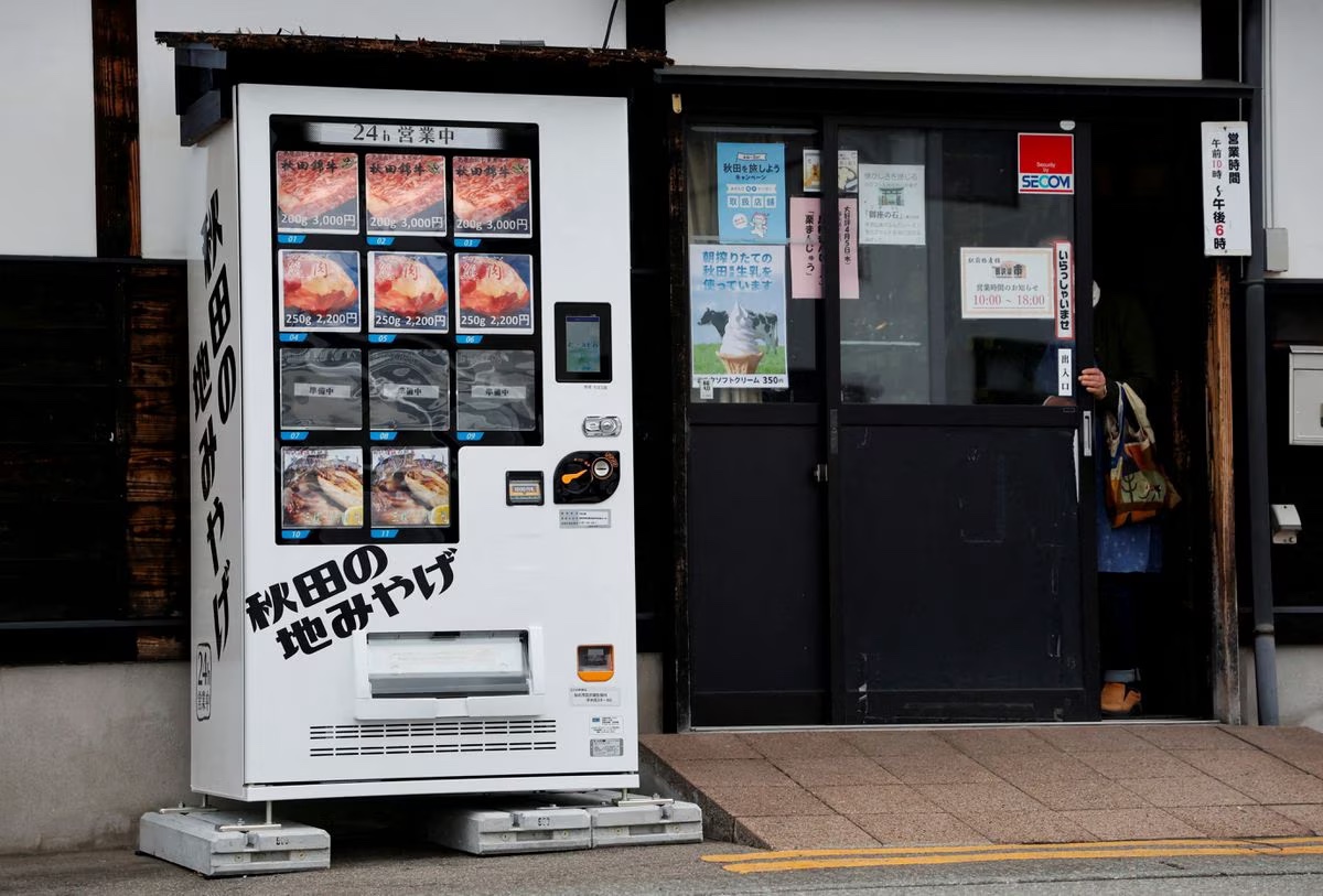 Vending machine in remote Japan town sells meat from intruding bears