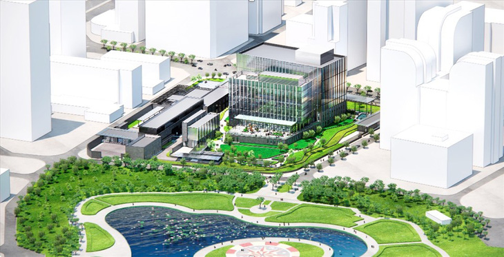 An artist’s impression of the new U.S. embassy in Hanoi. Photo: Supplied by the U.S. Embassy to Vietnam