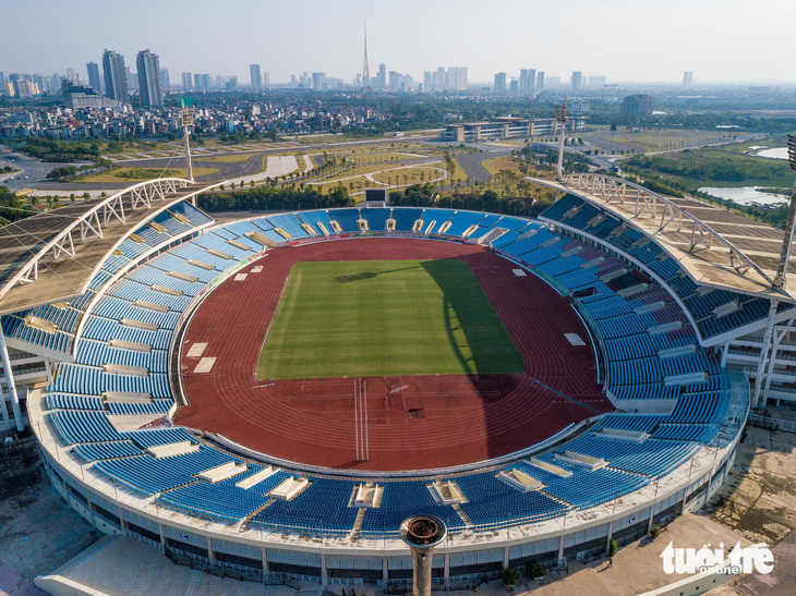 An aerial view of My Dinh National Stadium in Hanoi, Vietnam. Photo: Nguyen Khanh / Tuoi Tre