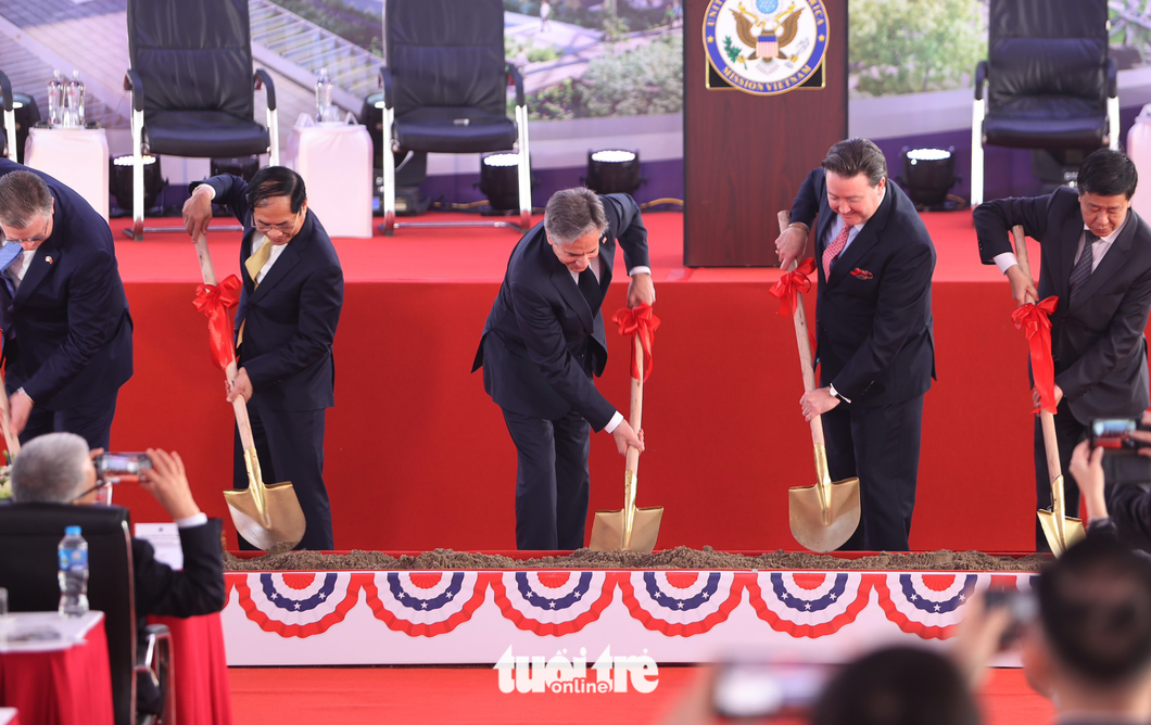 Hanoi vice chairman Duong Duc Tuan said that before the top U.S. diplomat visited Vietnam, the city approved a detailed construction plan of the new U.S. embassy at land lot D30. This step was a decisive factor for the project. The Hanoi People’s Committee will work with State agencies and the U.S. side to facilitate the construction of the building. Photo: Nguyen Khanh / Tuoi Tre