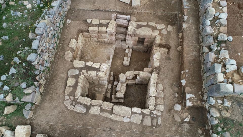 The remains of an ancient ceremonial Inca bathroom, discovered in a sector known as Inkawasi (House of the Inca), at the archaeological site Huanuco Pampa, are pictured in Huanuco, Peru April 5, 2023. Peru Culture Ministry/Handout via Reuters