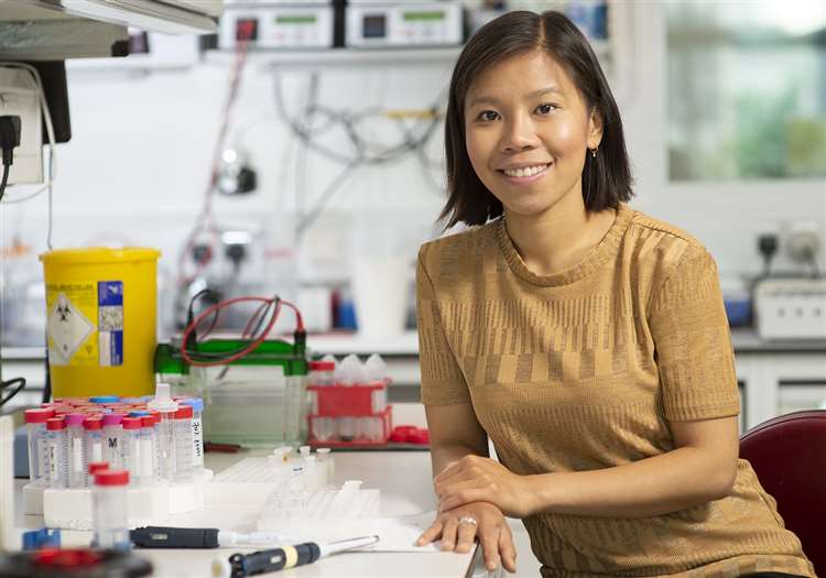 Kelly Nguyen, the 2024 winner of the prestigious Colworth Medal awarded by the Biochemical Society. Photo: MRC-LMB