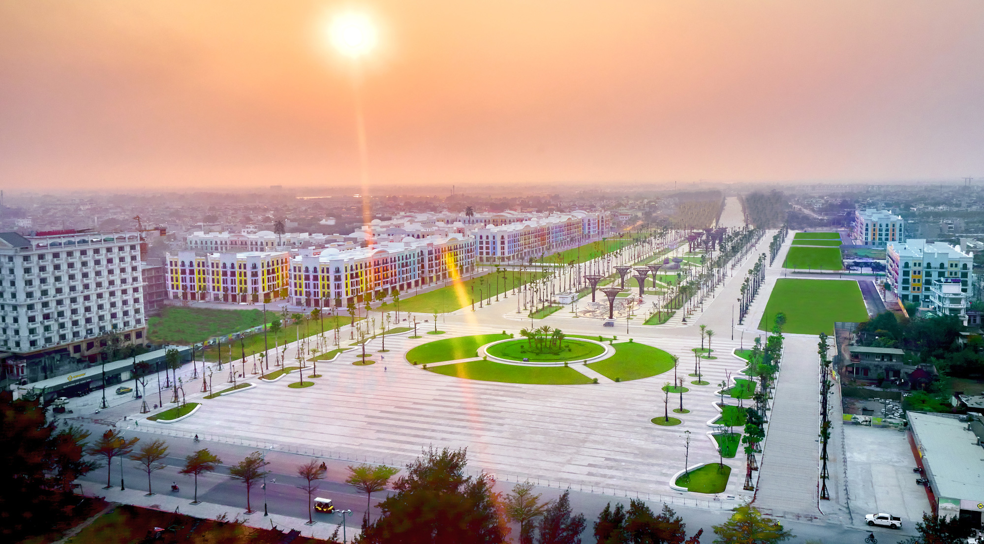 The newly-launched Sam Son Beach Square in Sam Son City, Thanh Hoa Province, north-central Vietnam. Photo: Supplied by Sun Group