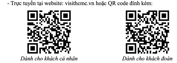 Scan QR codes to get the application forms (left is for individuals and right is for groups)