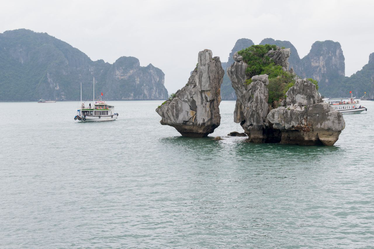 Trong Mai islet in Ha Long Bay, a UNESCO-listed world natural heritage site in Quang Ninh Province, northern Vietnam.  Photo: Government of Luxembourg