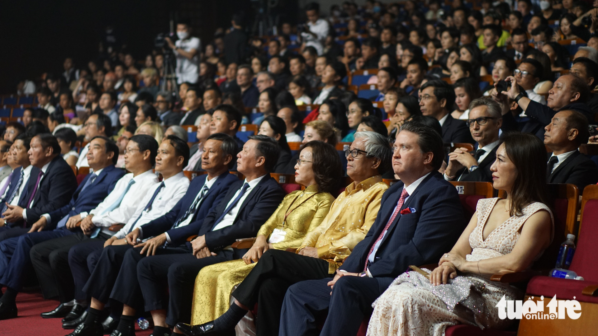 Delegates attend the opening ceremony of the inaugural Da Nang Asian Film Festival (DANAFF) in Da Nang City, central Vietnam, May 9, 2023. Photo: Tran Mac / Tuoi Tre