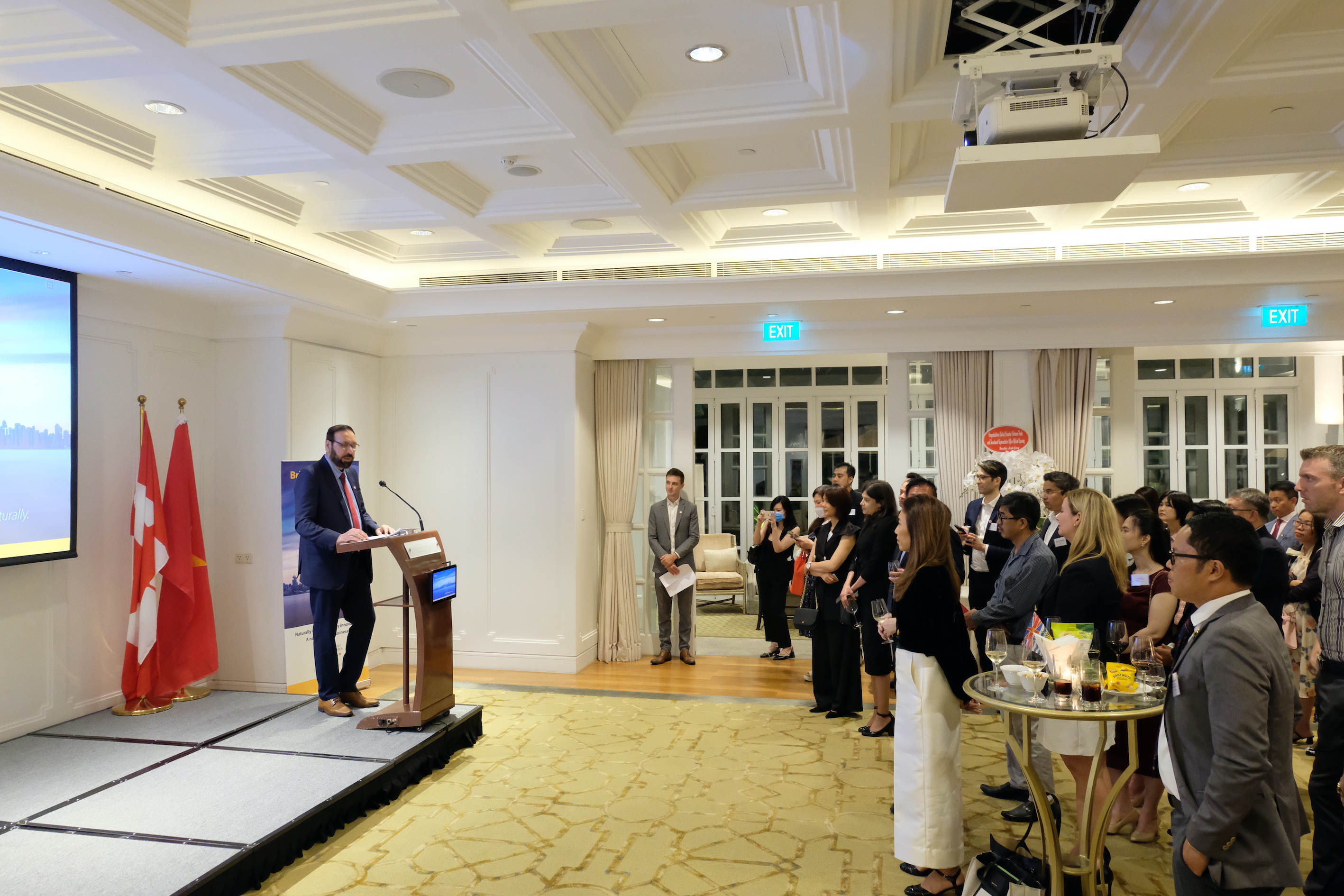British Columbia’s Minister of State for Trade Jagrup Brar speaks at a ceremony held to announce the Trade and Investment Representative office’s opening in Ho Chi Minh City on May 25, 2023. Photo: Dong Nguyen / Tuoi Tre News