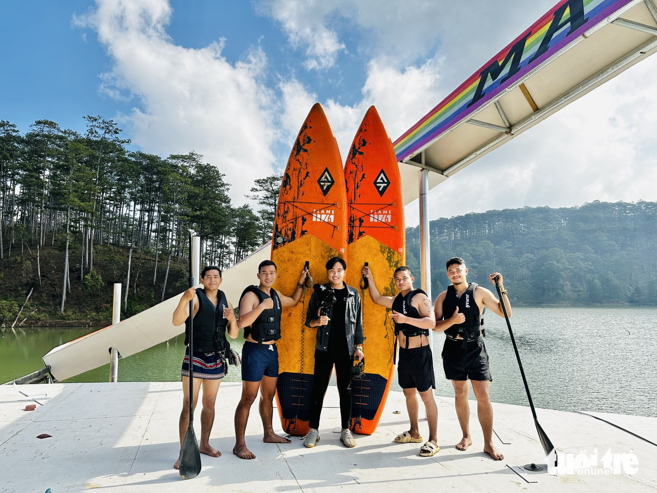 Tourism products in association with sports, which are highlights of Da Lat, have been developed in Lac Duong thanks to the availability of land. Photo: The Kiet / Tuoi Tre