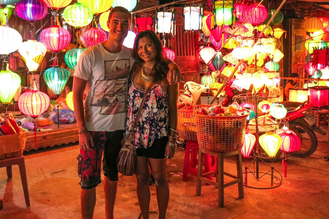 Rogers and Faustino enjoying the beautiful city of Hoi An. Photo taken by Courtesy of Rogers and Faustino