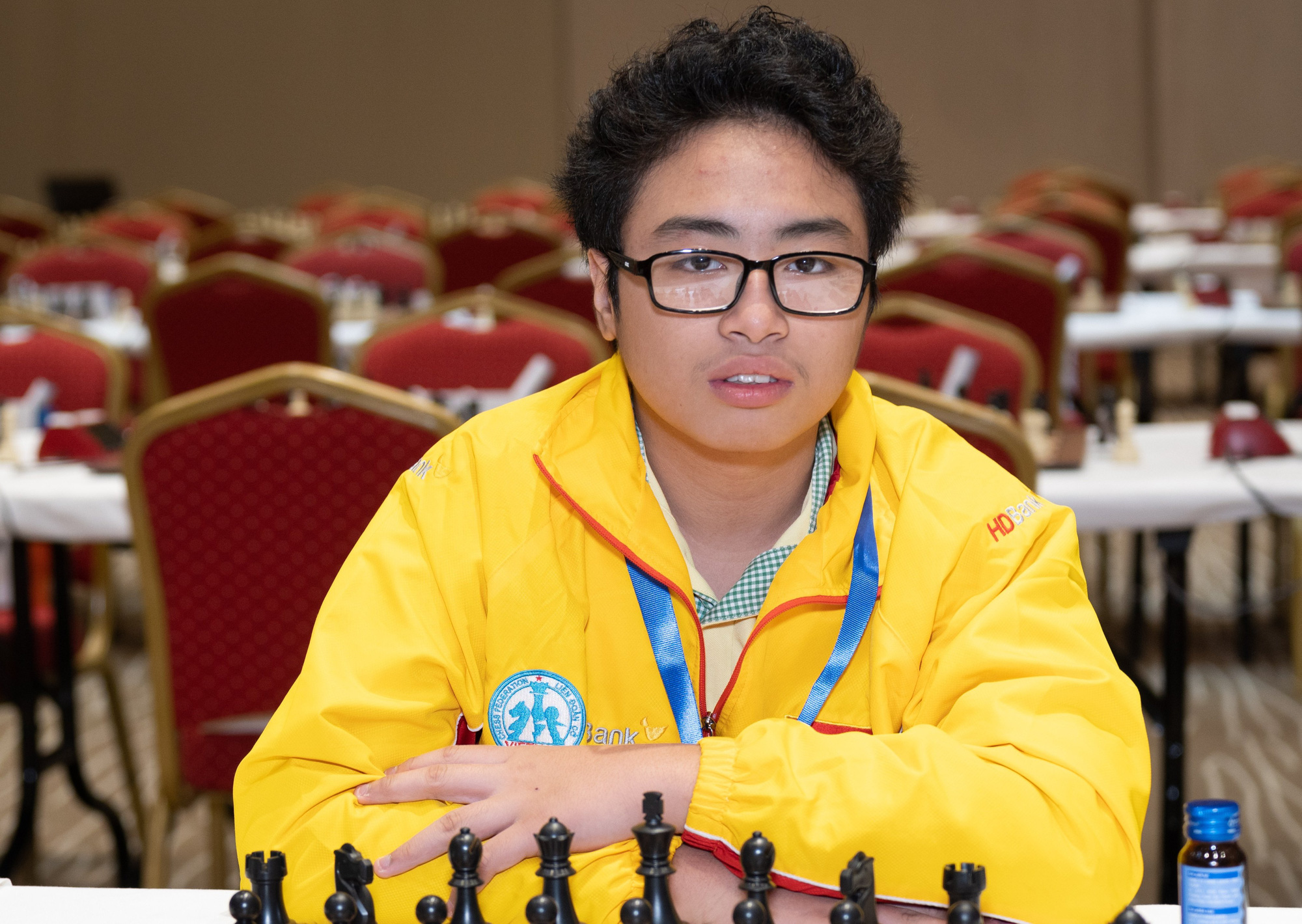 Young Vietnamese chess player Pham Tran Gia Phuc wins gold medal in the Boys U14 event at the World Youth Rapid and Blitz Chess Championship 2023. Photo: Lam Minh Chau
