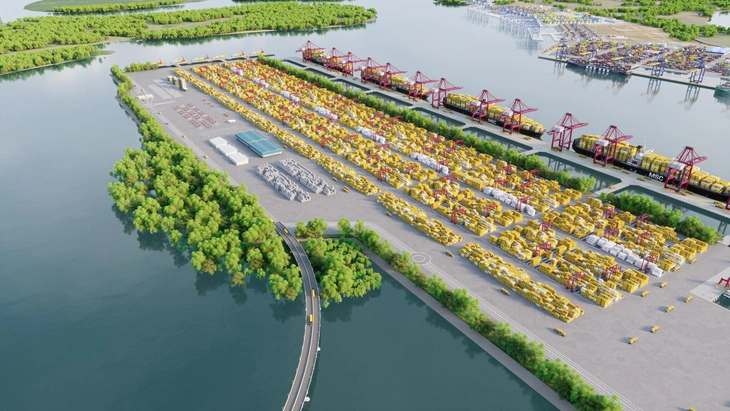 The port will be developed on an islet to which no road has been built. By 2030, Ho Chi Minh City will have built Can Gio Bridge linking Can Gio and Nha Be Districts, expand Rung Sac Road in Can Gio, and connect the road with the Ben Luc-Long Thanh Expressway.