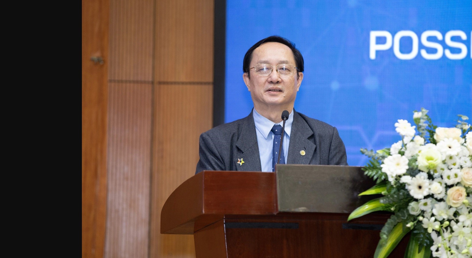 Vietnamese Minister of Science and Technology Huynh Thanh Dat is seen speaking at the Australia-Vietnam Innovation Partnership Day held in Hanoi on June 30, 2023. Photo: AUS4INNOVATION