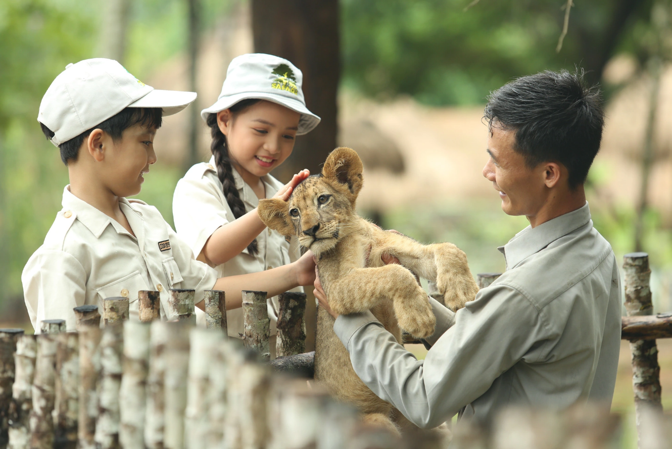 Children go on safari on Phu Quoc Island. Photo: Supplied