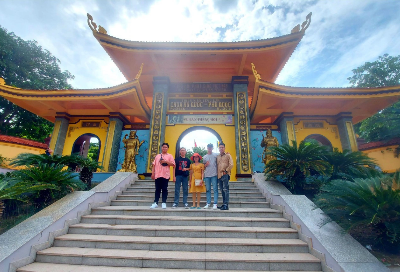 Ho Quoc Phu Quoc Pagoda is a must-visit spiritual tourist destination on Phu Quoc Island. Photo: Chi Cong / Tuoi Tre