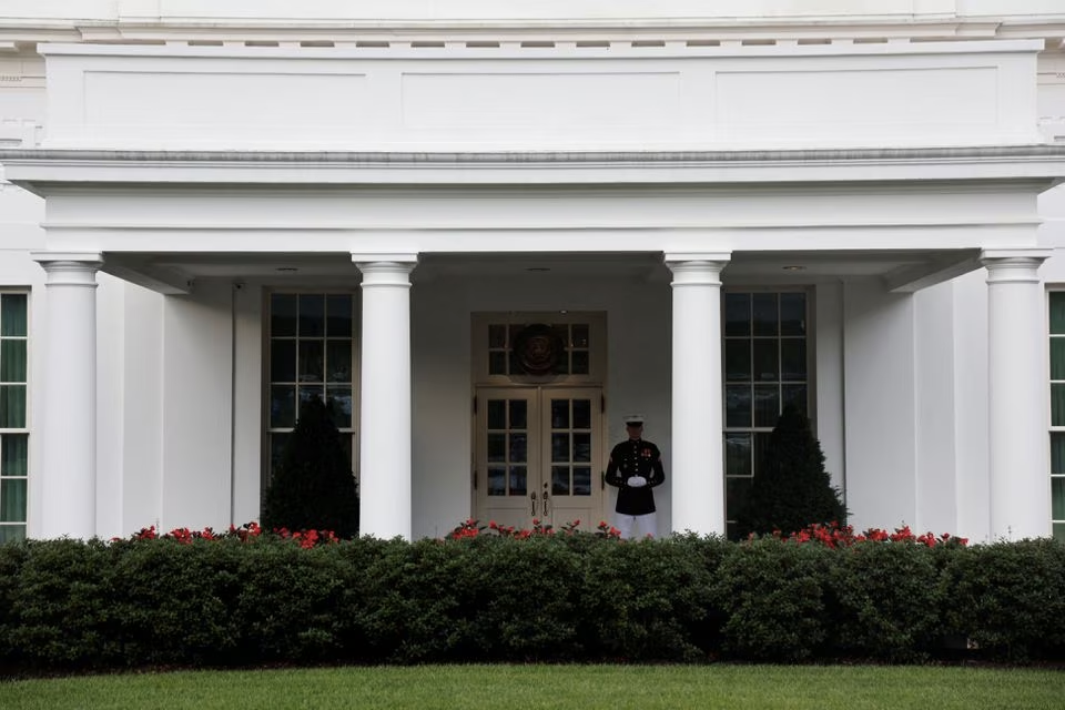 A general view of the West Wing of the White House, where over the Fourth of July holiday weekend cocaine was discovered in an entry area where visitors place electronics and other belongings before taking tours, in Washington, U.S. July 5, 2023. Photo: Reuters