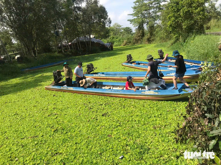 Tourists visit U Minh Thuong National Park in U Minh Thuong District, Kien Giang Province. Photo: T.Tien / Tuoi Tre