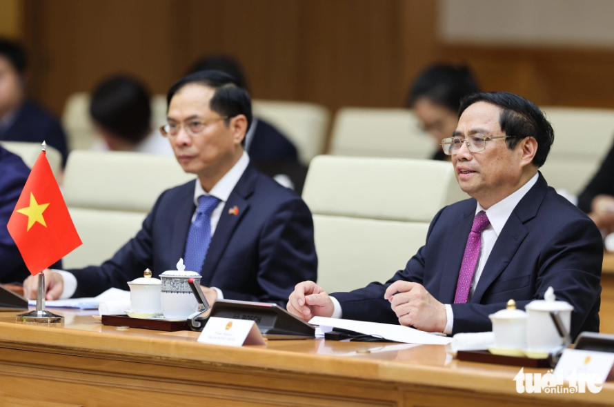 Vietnamese Prime Minister Pham Minh Chinh (L). Photo: Nguyen Khanh / Tuoi Tre