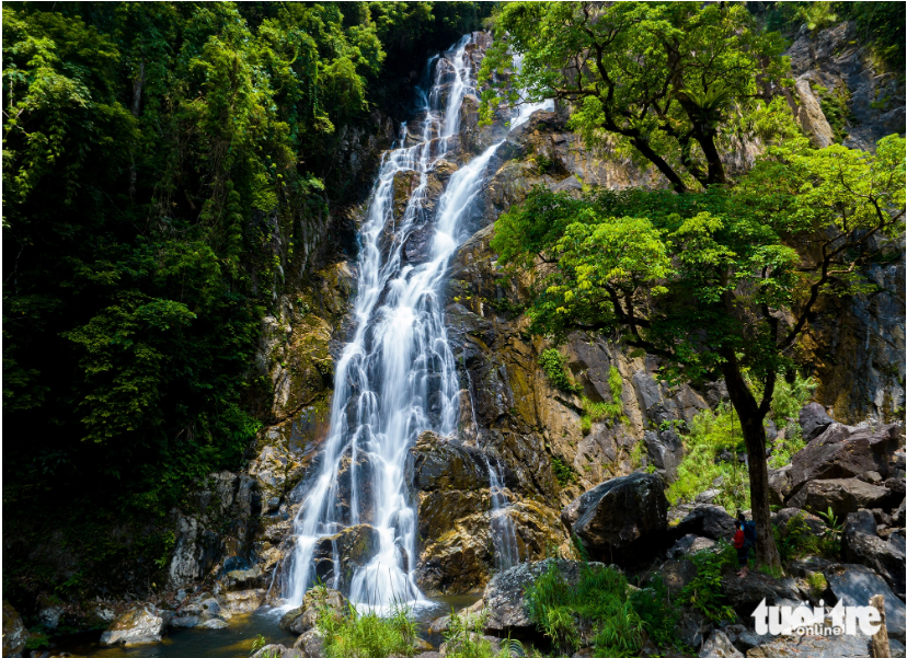 In south-central Vietnam, four-story waterfall nestled in virgin forest ...