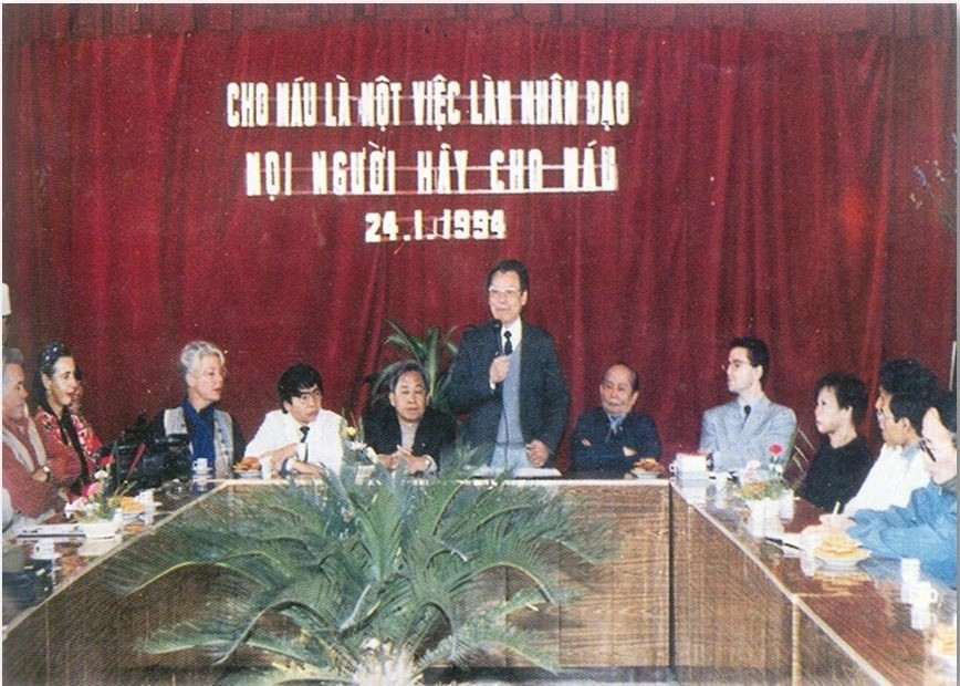 The first blood donation campaign was held in Hanoi on January 24, 1994. Photo provided.