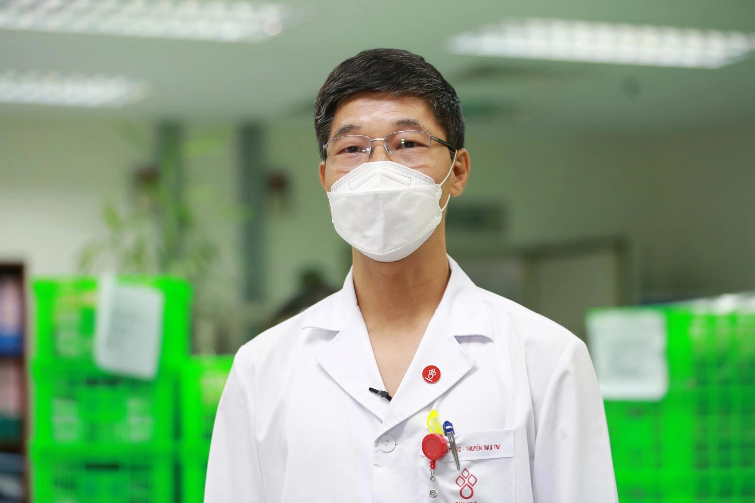 Tran Ngoc Que works as director of the National Blood Center (Central Institute of Hematology and Blood Transfusion). Photo provided