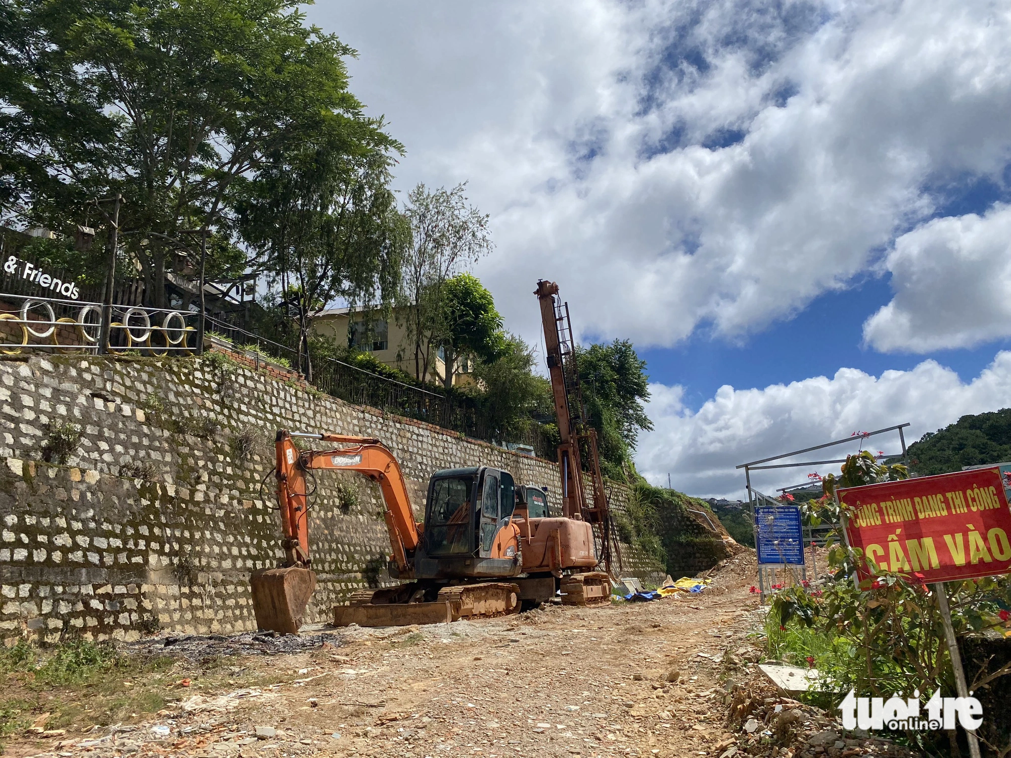 The construction site of the Da Lat Flower Valley housing project in Da La City, Lam Dong Province, Vietnam, August 13, 2023. Photo: Pham Dinh Tien / Tuoi Tre