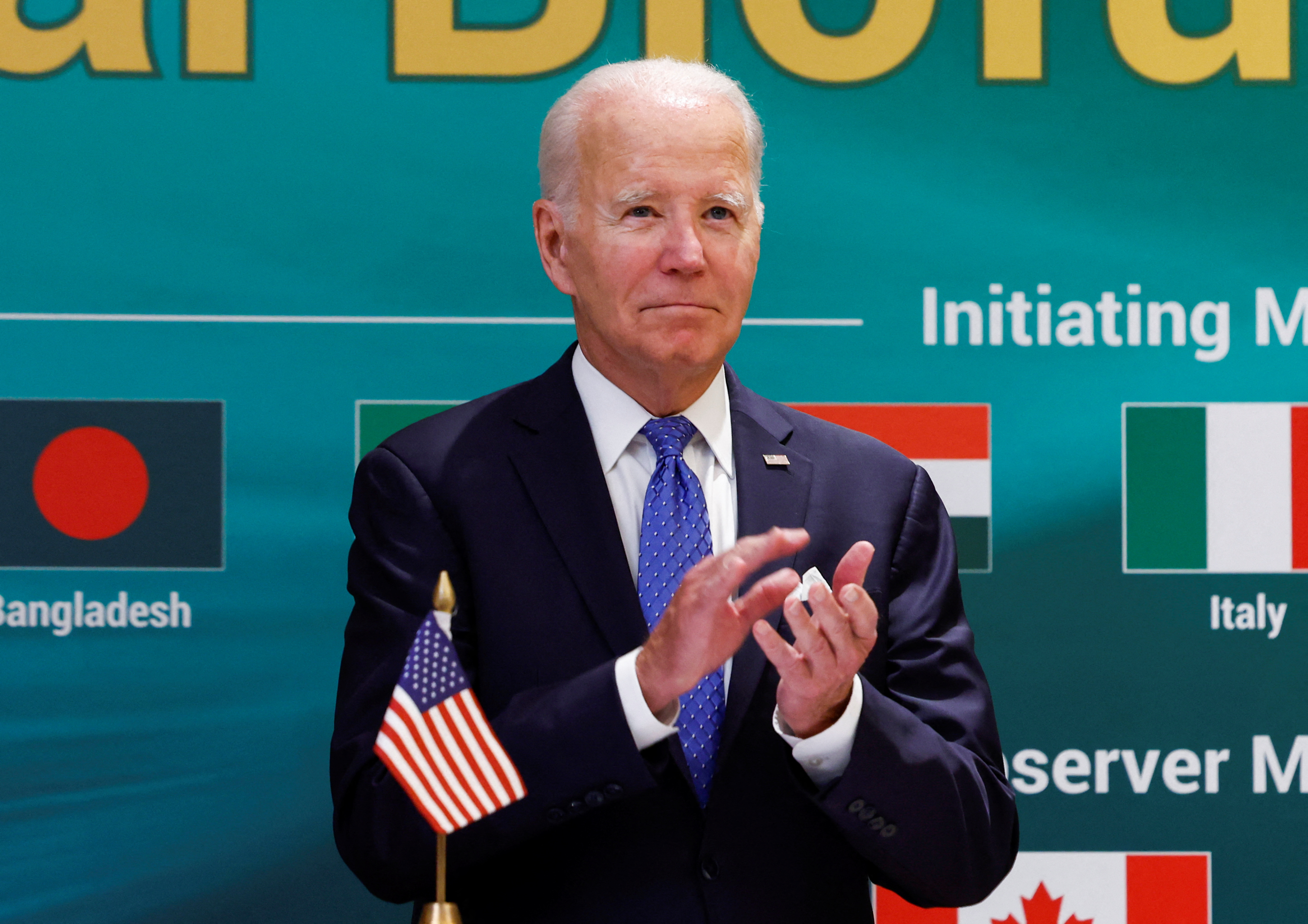 U.S. President Joe Biden attends the launch of the Global Biofuels Alliance at the G20 summit in New Delhi, India, September 9, 2023. Photo: Reuters