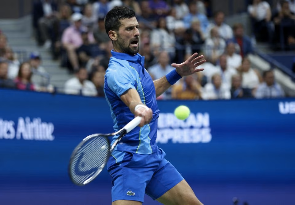 Tennis - U.S. Open - Flushing Meadows, New York, United States - September 10, 2023 Serbia's Novak Djokovic in action during his final match against Russia's Daniil Medvedev. Photo: Reuters