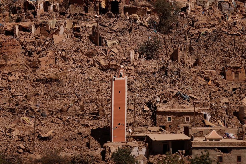 A general view of damages in the aftermath of a deadly earthquake, in Adassil, Morocco, September 11, 2023. Photo: Reuters