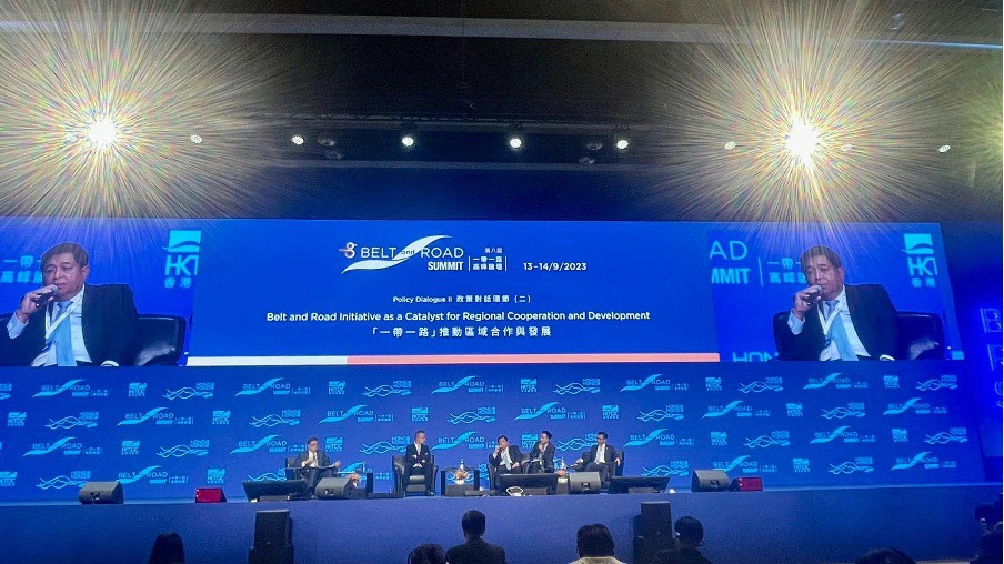 Vietnamese Minister of Planning and Investment Nguyen Chi Dung attends a policy dialogue at the eighth Belt and Road Summit. Photo: Ministry of Planning and Investment