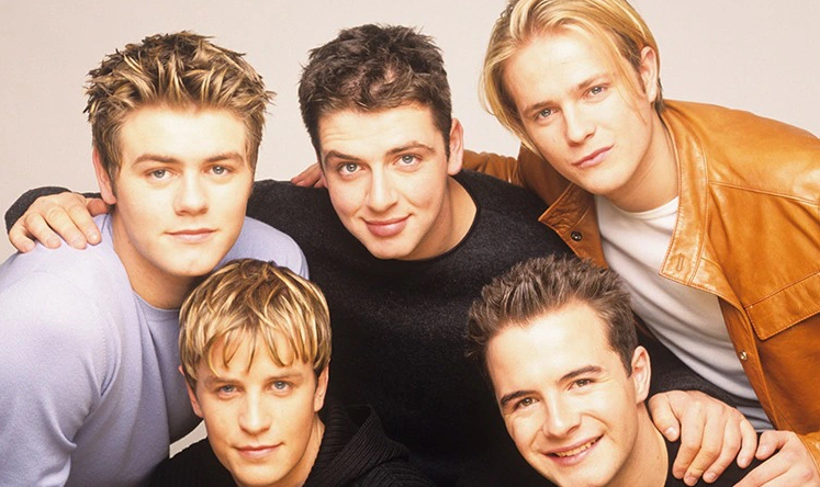A photo of the members of Westlife when they are young. Photo: The Guardian