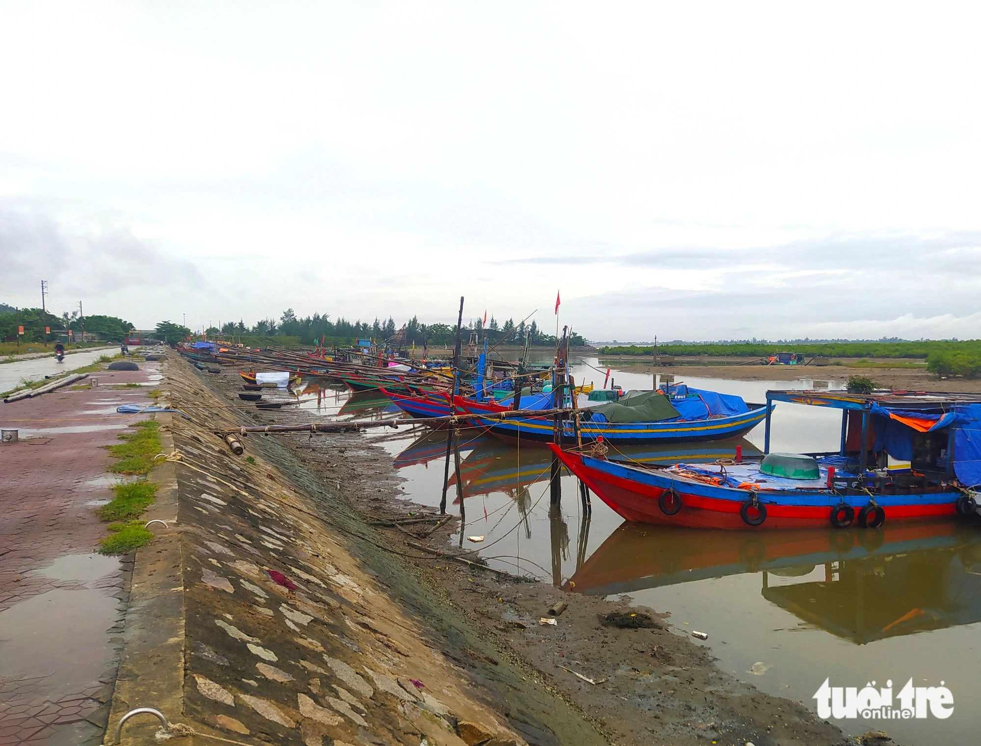 A corner of the Cua Sot Fishing Port in Ha Tinh Province is pictured. Photo: Le Minh / Tuoi Tre