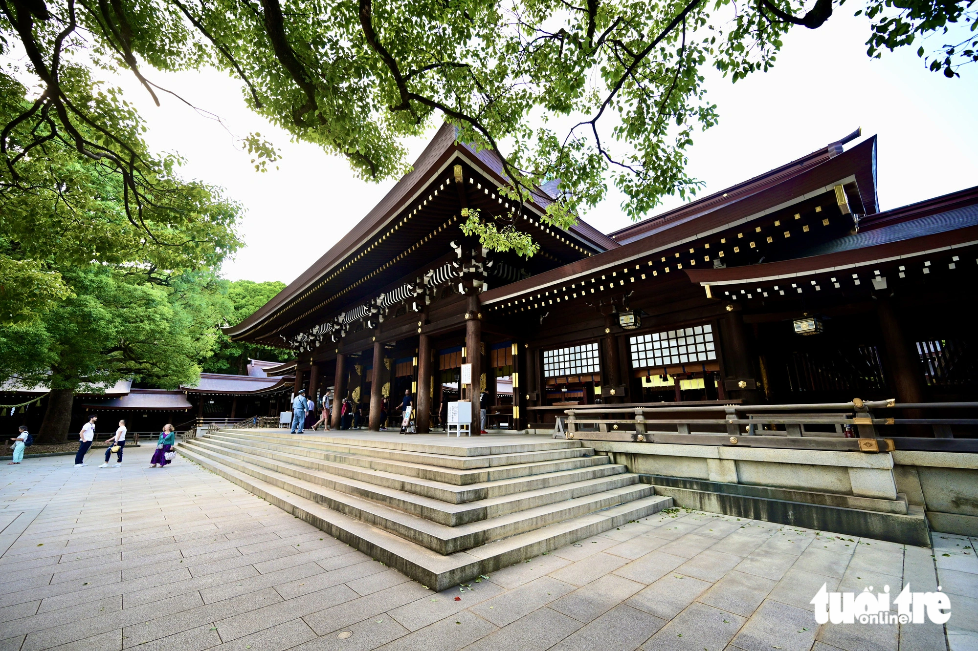 Meiji-jingu, a shrine dedicated to the deified spirits of Emperor Meiji and his wife, is located next to the Yoyogi Park