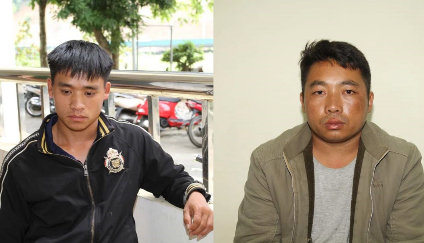 Two drug traffickers arrested in Yen Bai Province, northern Vietnam. Photo: Supplied