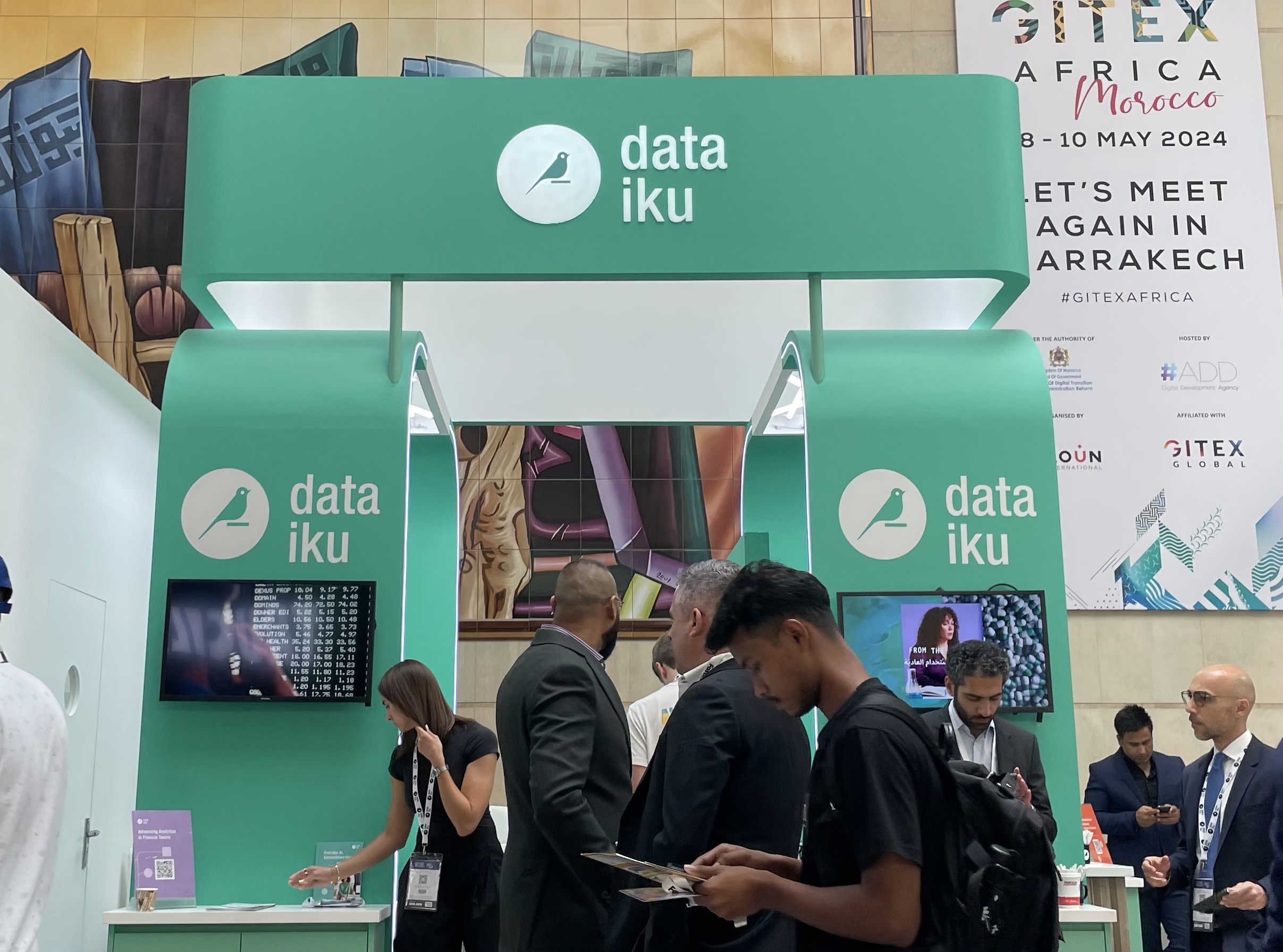 AI technology start-up Data Iku at the Expand North Star event. Photo: Du Nhat Dang / Tuoi Tre News